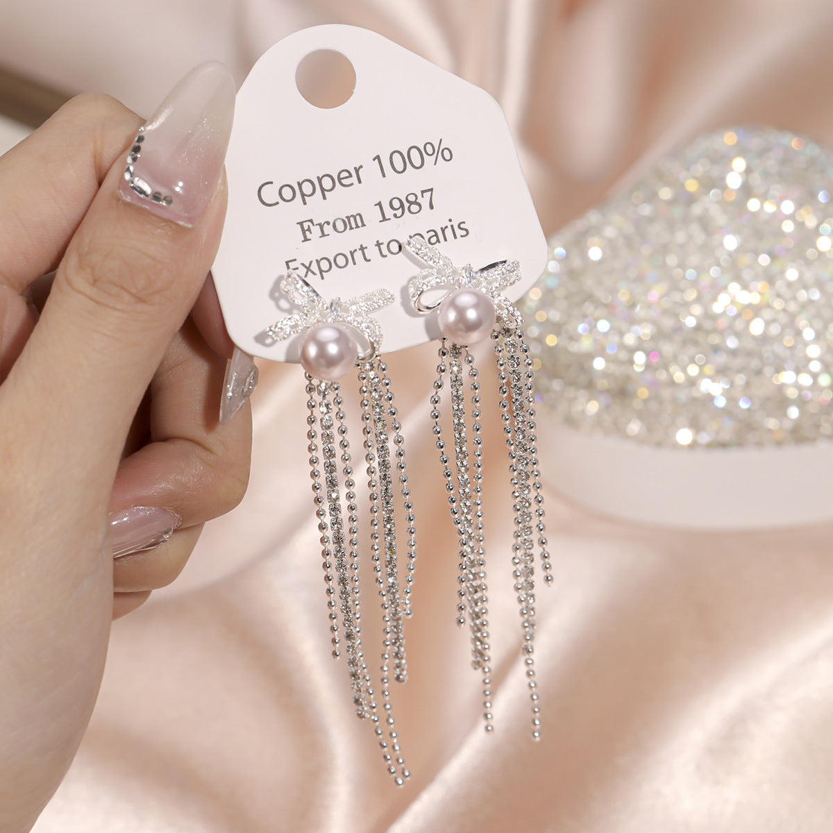 Bow Tassel Minority Fashion Elegant Style Exquisite Rings