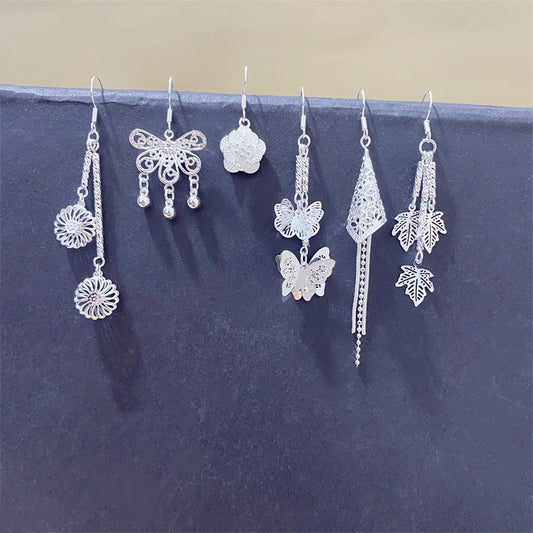 Lightweight Ethnic Style Ear Short Retro Earrings