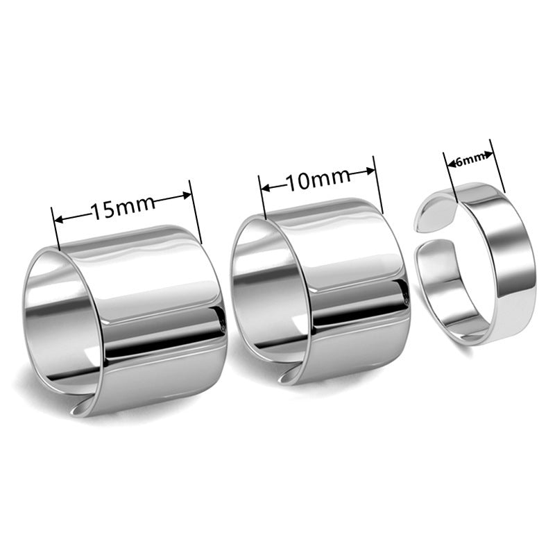 Design Geometric Glossy Female Fashion Style Rings