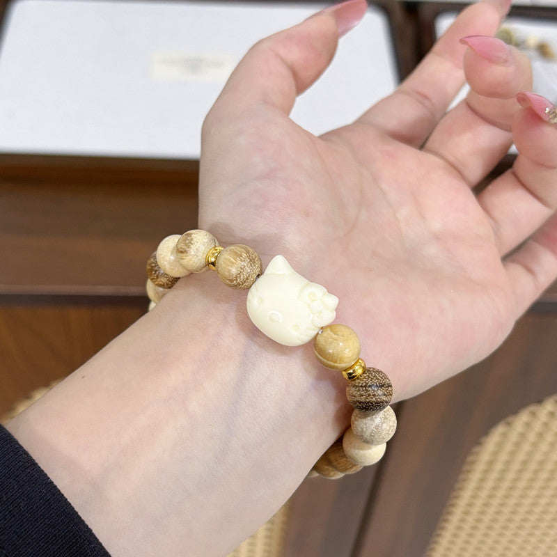 Cute Kitten Beaded Good-looking Combination Cat Bracelet