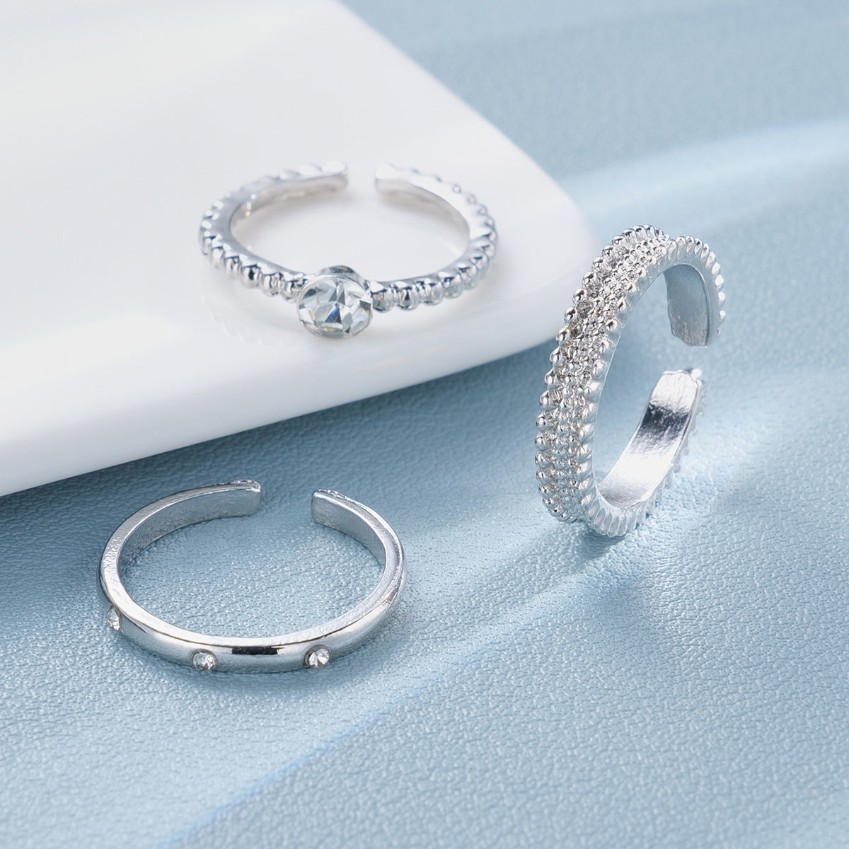 Simple Graceful High-grade Cold Style Female Ring