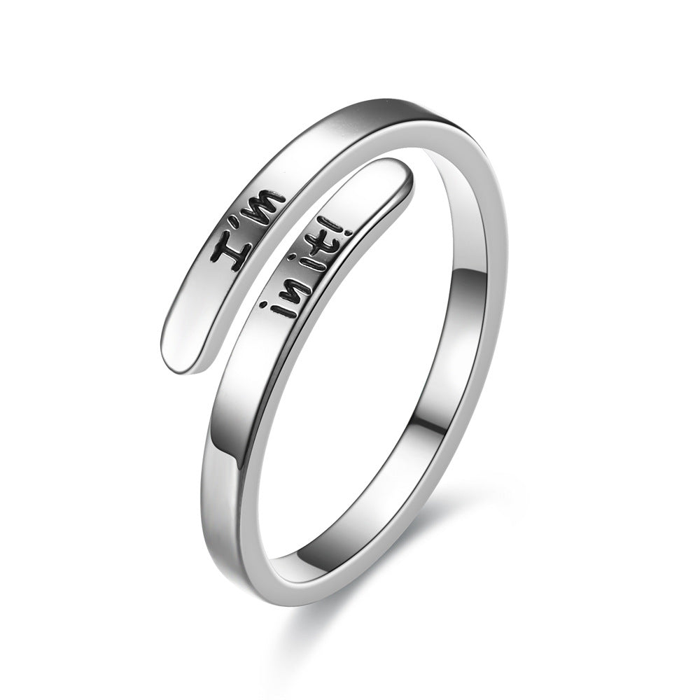 Fashion Hydraulic Opening Inspirational Couple Source Rings