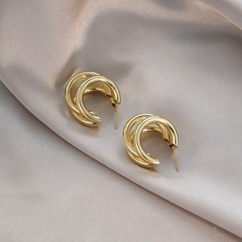 Women's Needle High-grade Super Flash Zircon Light Luxury Refined Grace Earrings