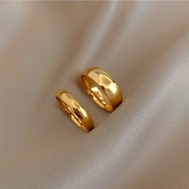 Gold-plated Joint Thin Female Simple Stacked With Index Finger Pinky Ring