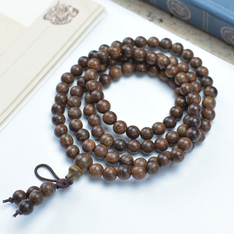 Men's Loose Round Beads Pieces Prayer Silkwood Bracelets