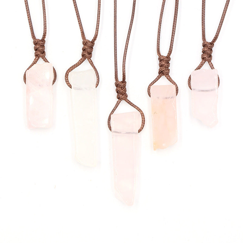 Tigereye Irregular Flat Long Woven Unshaped Necklaces