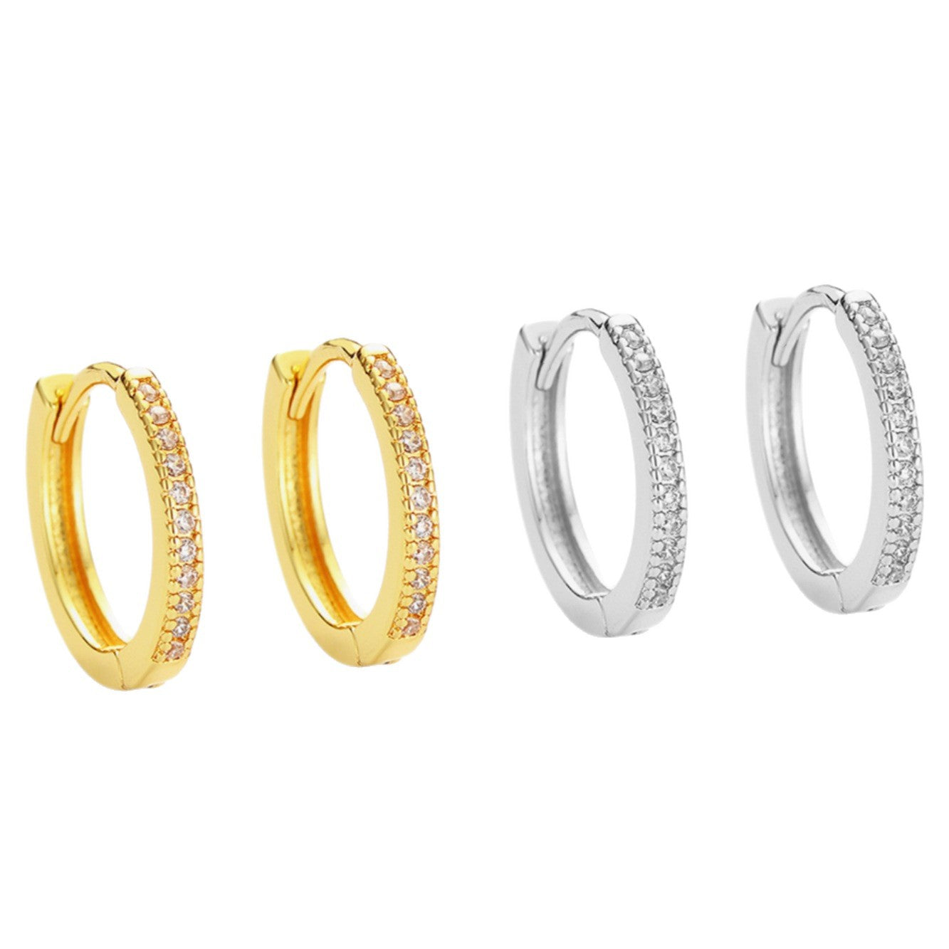 Women's Classic Zircon Single Row Diamond Niche Simple Fashion Ear Earrings