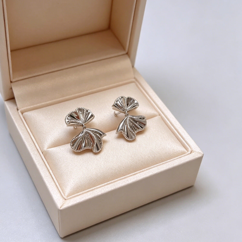 Temperament Inlaid Zircon Delicate Pearl High-grade Light Luxury Korean Style Stud Earrings