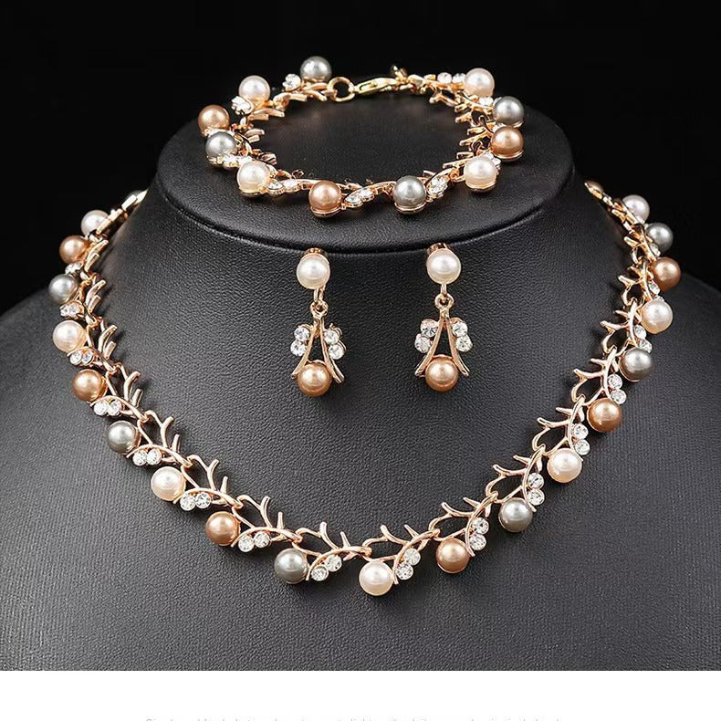 Unique Classic Stylish Cool Diamond Alloy Jewelry Set