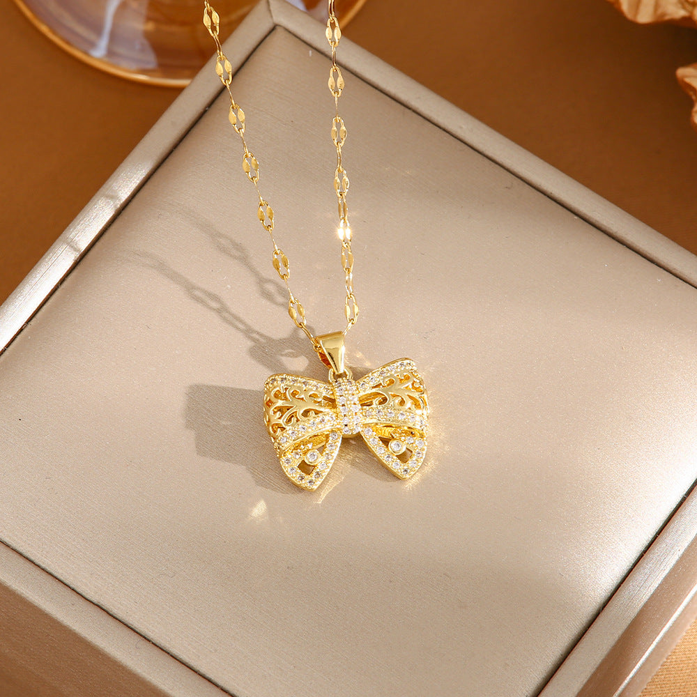 Women's Titanium Steel No Fading High-grade Design Necklaces