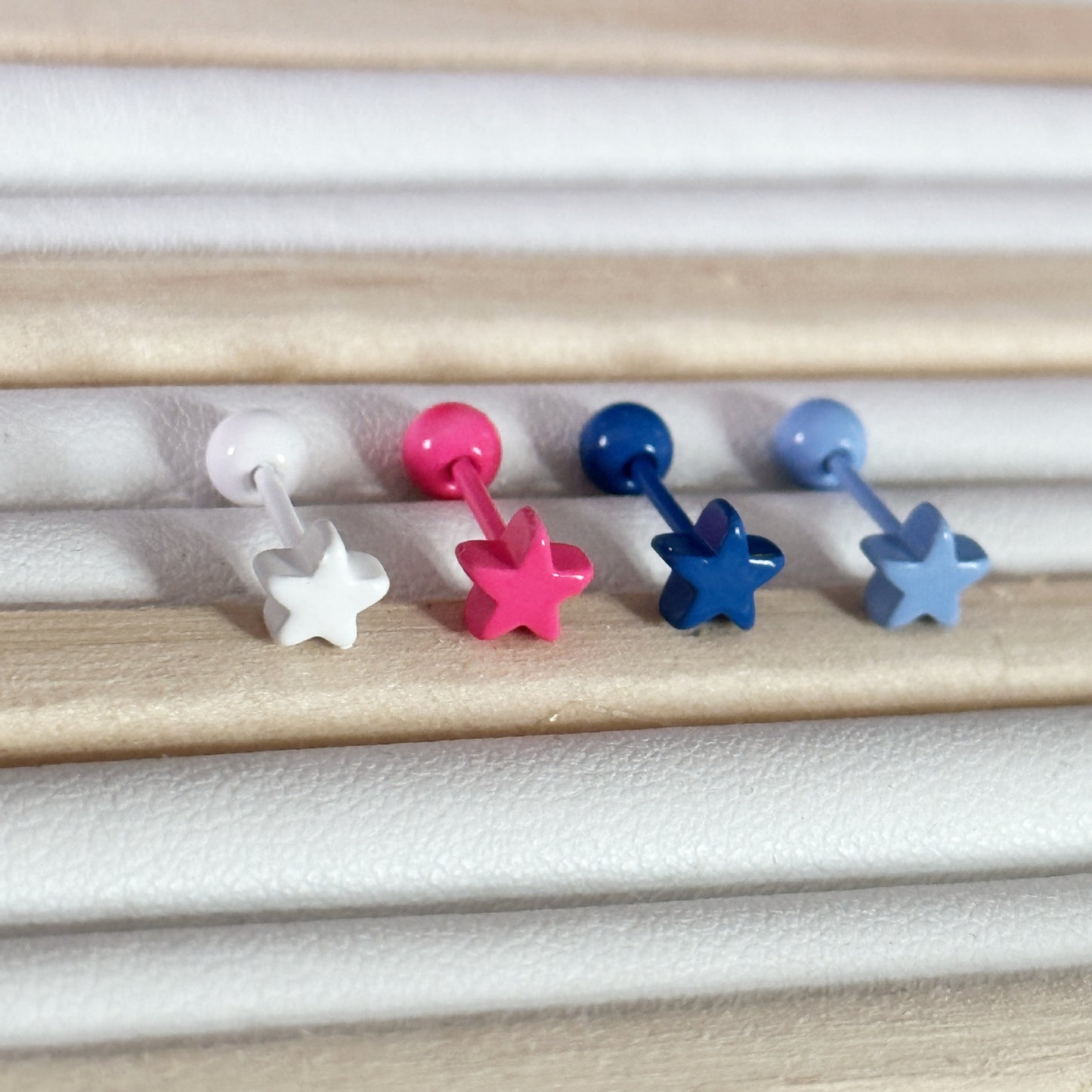 Simple White Versatile Ear Bone Thick Earrings