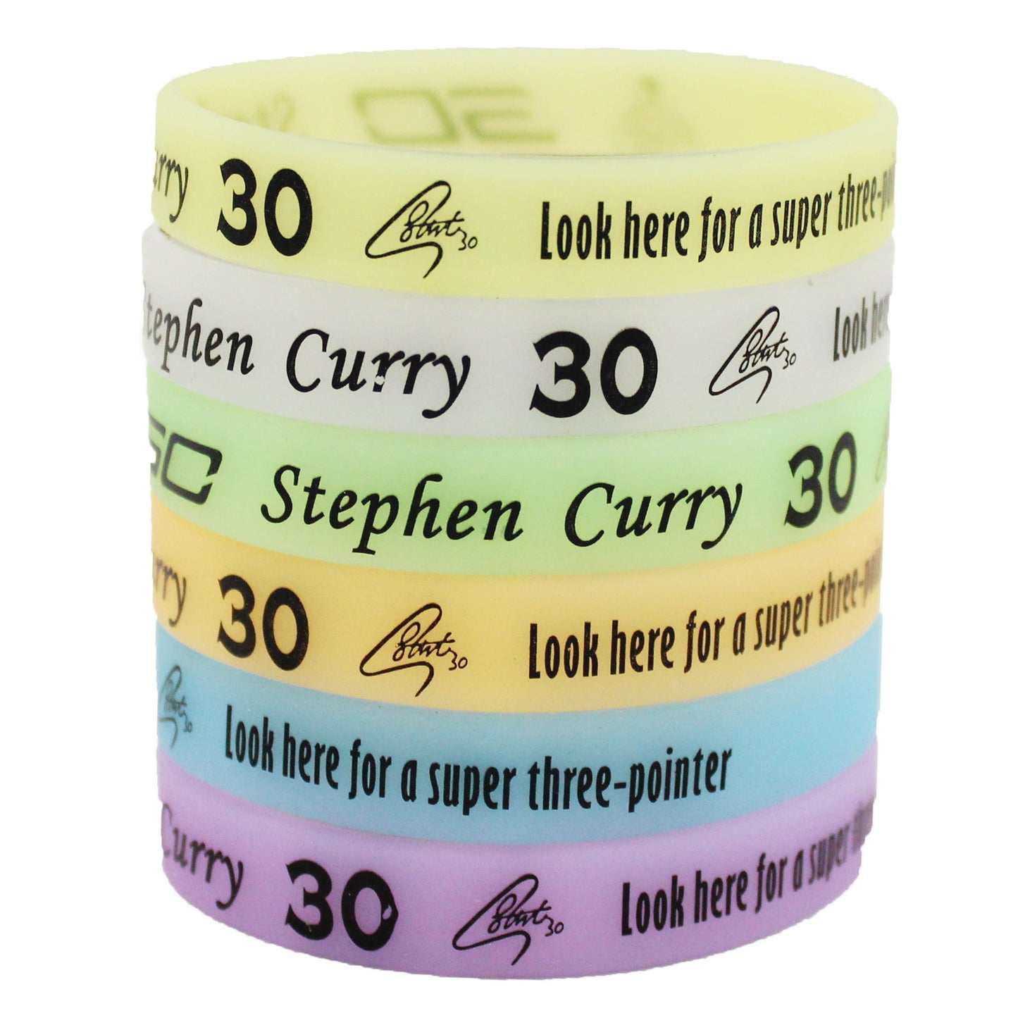 Silk Screen Basketball Silicone Sports Curry James Bracelet