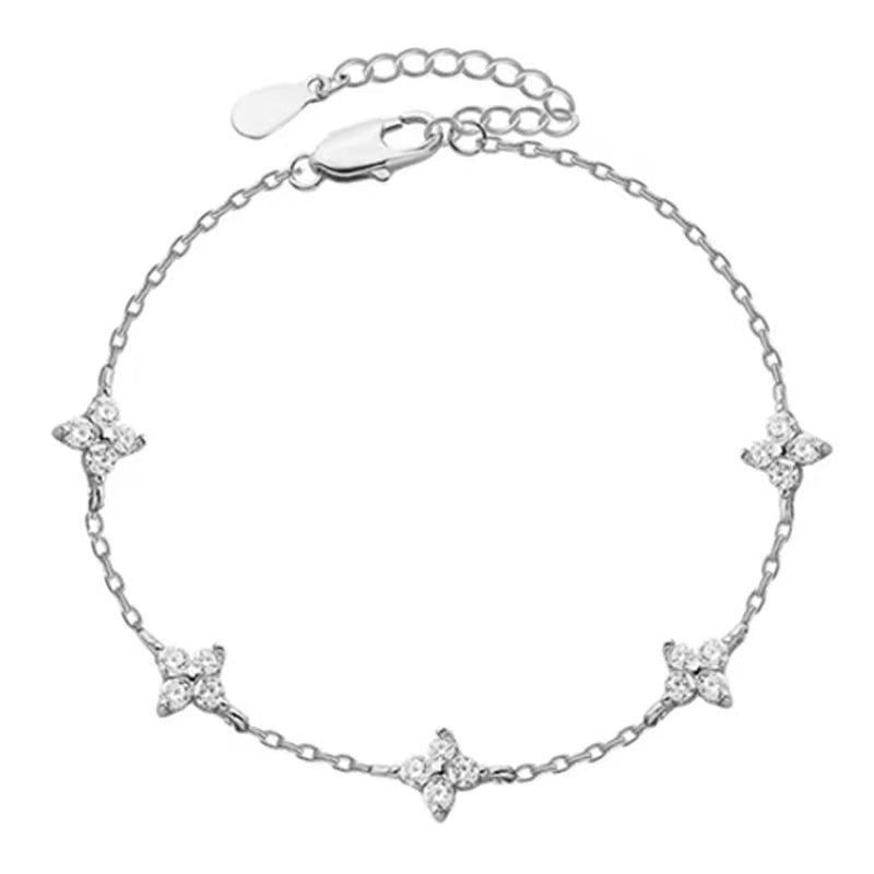 Women's French Style Starry Clover For Light Luxury Minority Design Bracelet