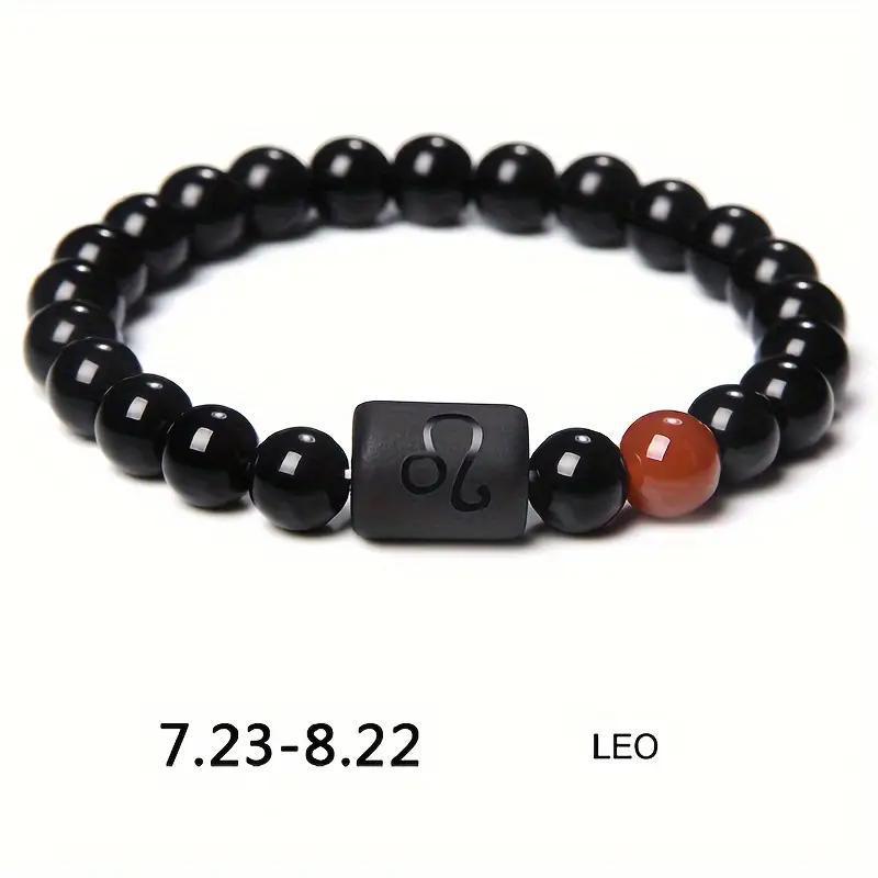 Planets Twee Constellations Natural Stone Blue Black Bracelet