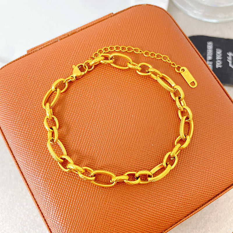 Light Luxury Micro Inlaid Zircon Woven Wire Mesh Fashion Temperament Bracelet
