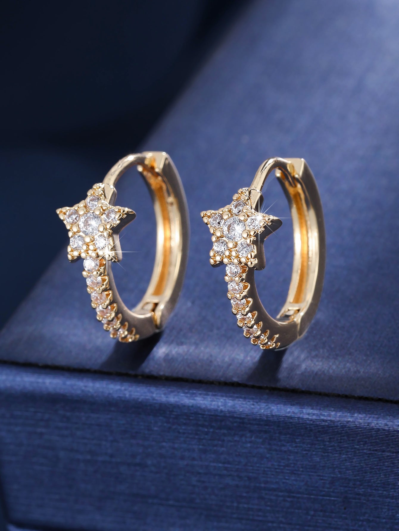 Women's Cute Zircon Star Holiday Party Daily Commuting Earrings