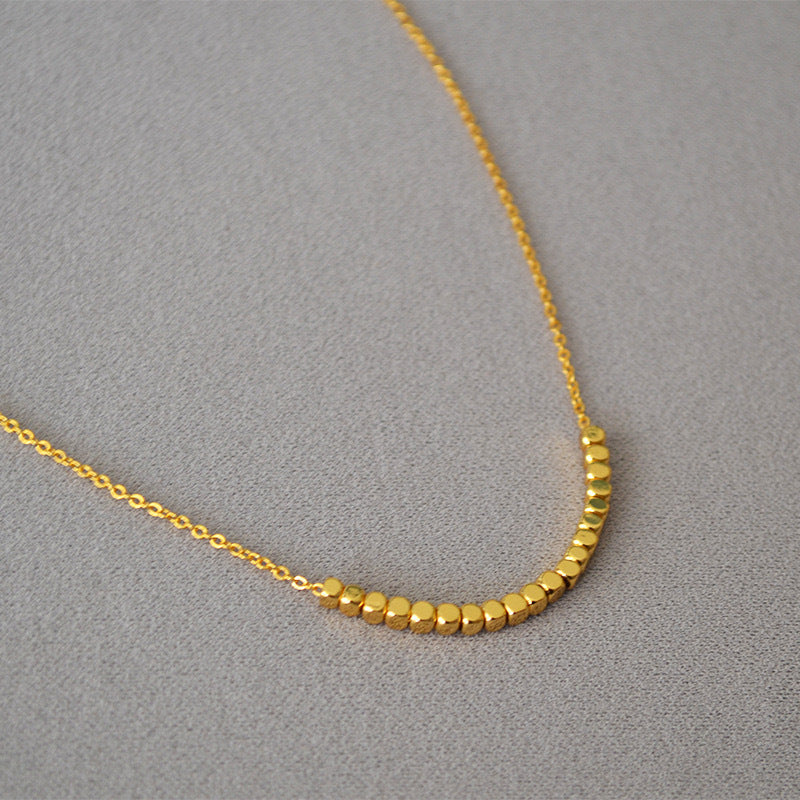 Fortune Fashion Personality Geometry Female Titanium Steel Gold-plated Necklace