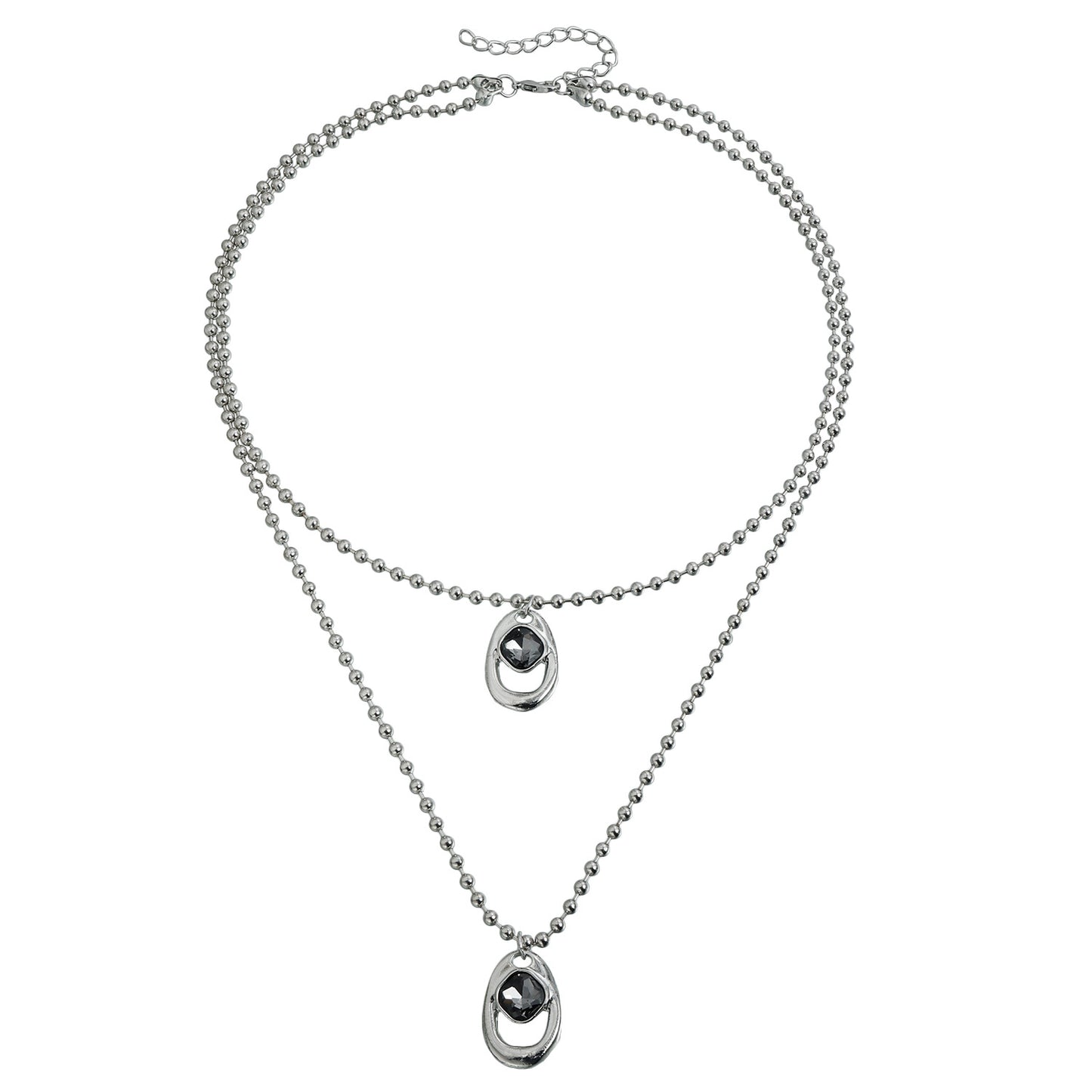Black Diamond Y-shaped Heavy Metal Sense Necklace