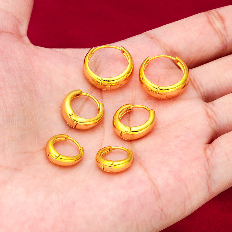 Women's Glossy Hidden Hook Fashion Thicken Earrings