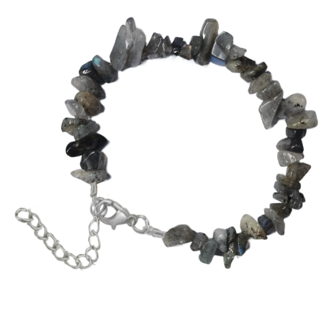Natural Crystal Agate Gravel Irregular Stone Lobster Bracelet