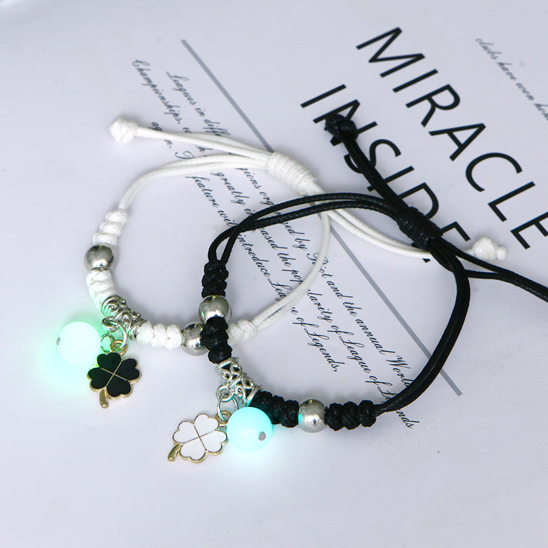 Women's & Men's Luminous Couple And Korean Simple Bunny Bracelets