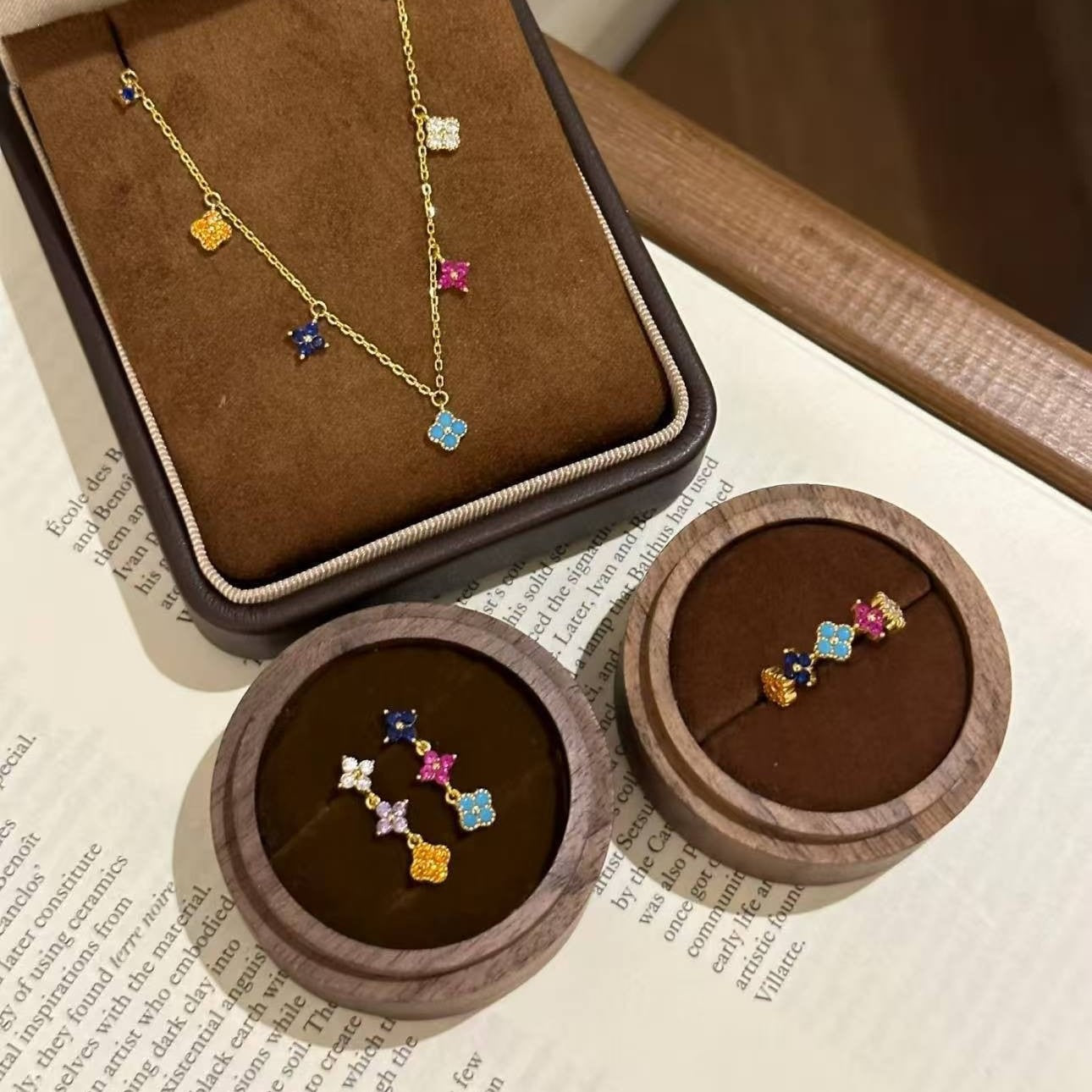 Color Zircon Female Sweet Cute Light Luxury High Sense Rings