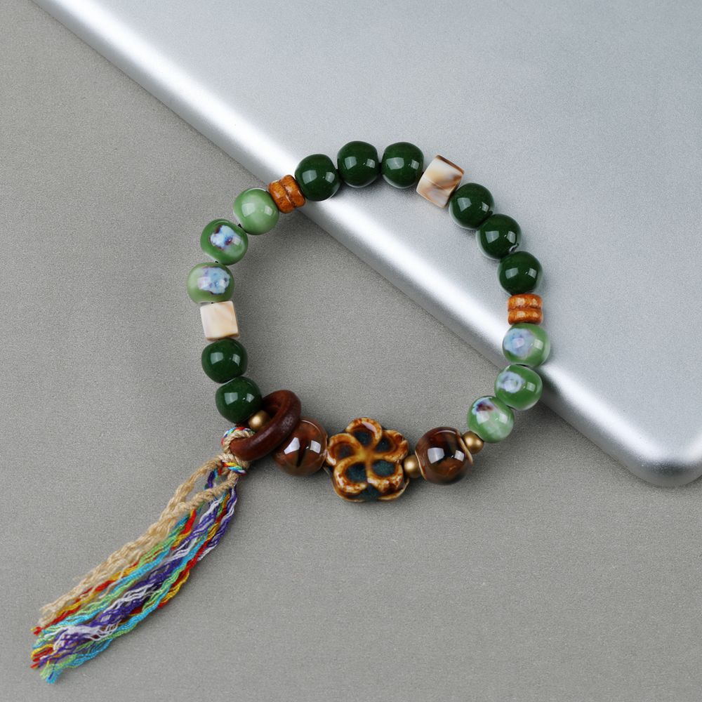 Starfish Shell Drawstring Ceramic Artistic Vintage Little Bracelet