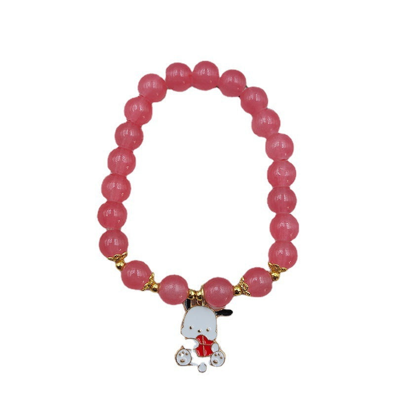 Children's Female Ice Crystal Cartoon Clow Rabbit Bracelets