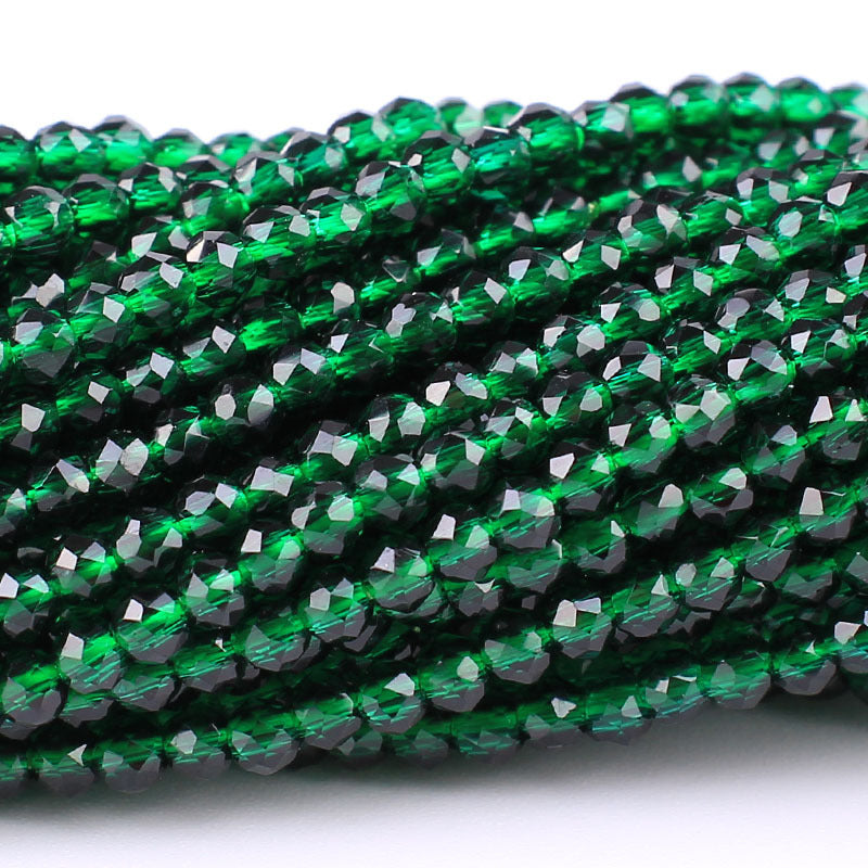 Transparent Glass Surface Cutting Beads Handmade Jewelry Accessories