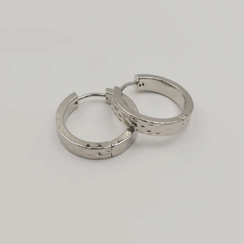 Stainless Steel Ear Male Female Personality Earrings