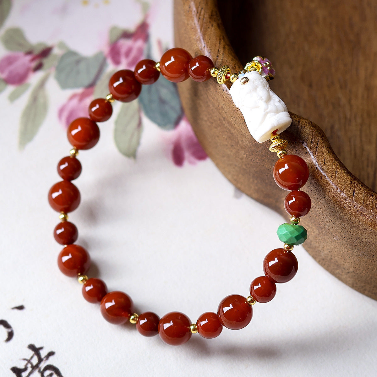 Sen Southern Red Agate Bodhi Tibet Bracelets