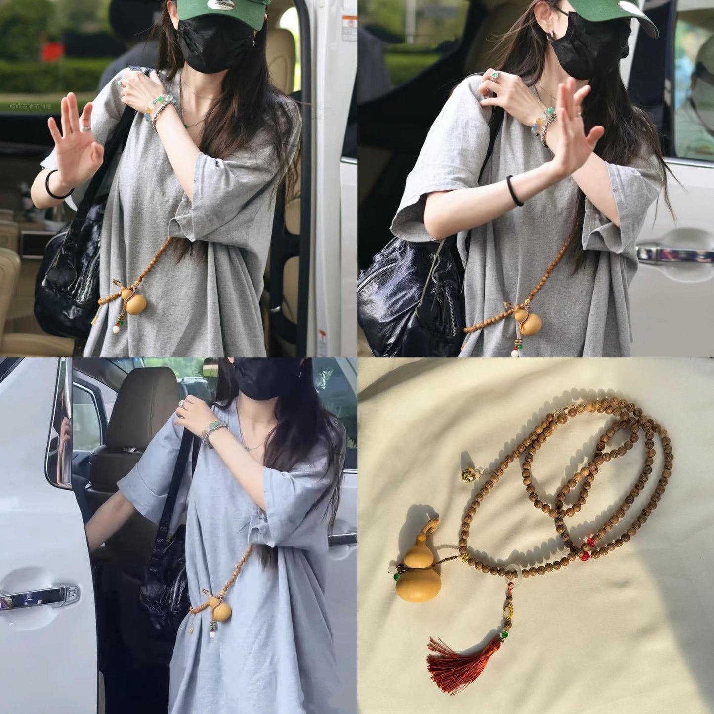 Style Chinese Lotus Suit Long Door Necklace
