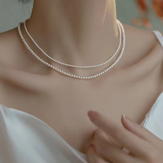 Strong Light Pearl Retro Affordable Luxury Minority Necklaces