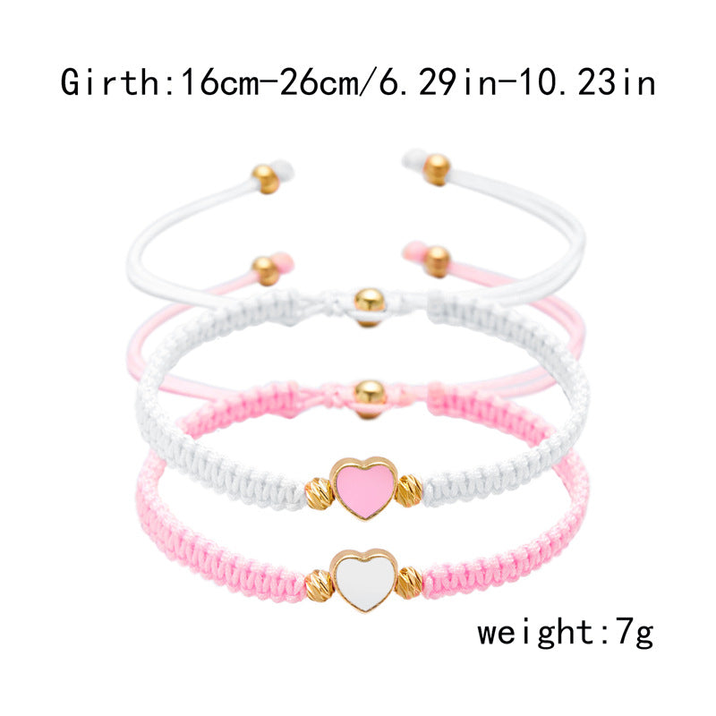 Day Gift Couple Female Heart-to-heart Love Bracelets