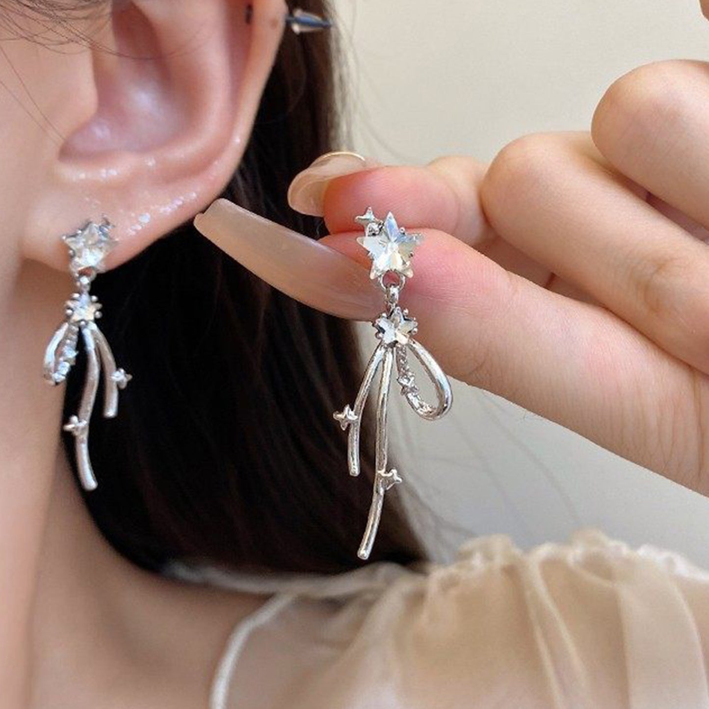 Women's Tassel Long Light Luxury High-grade Exquisite Stud Earrings