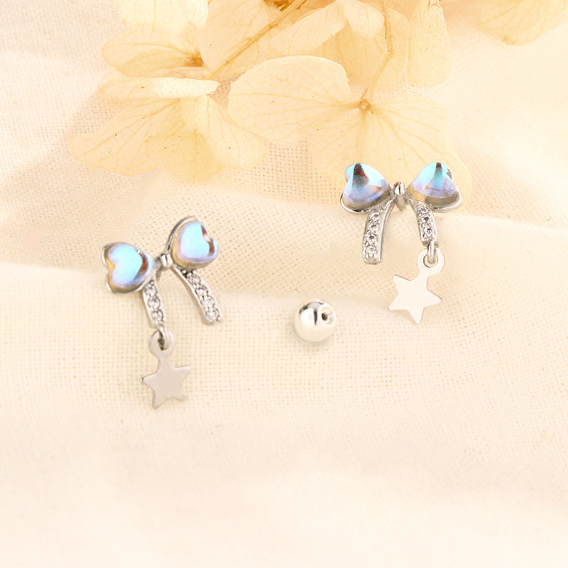 New Bow Female Temperament Minority Design Rings