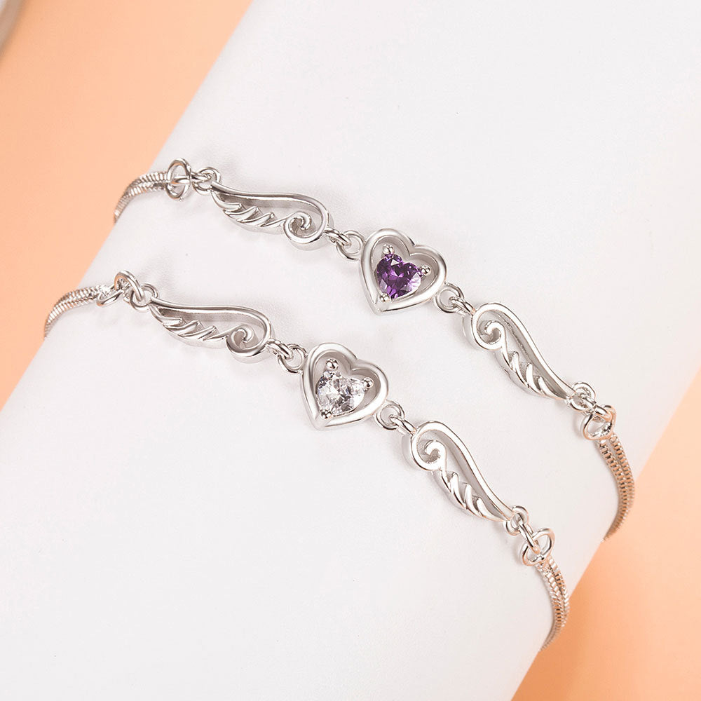 Lovers Personalized Female Elegant Cute Lady Wings Heart-shaped Bracelet