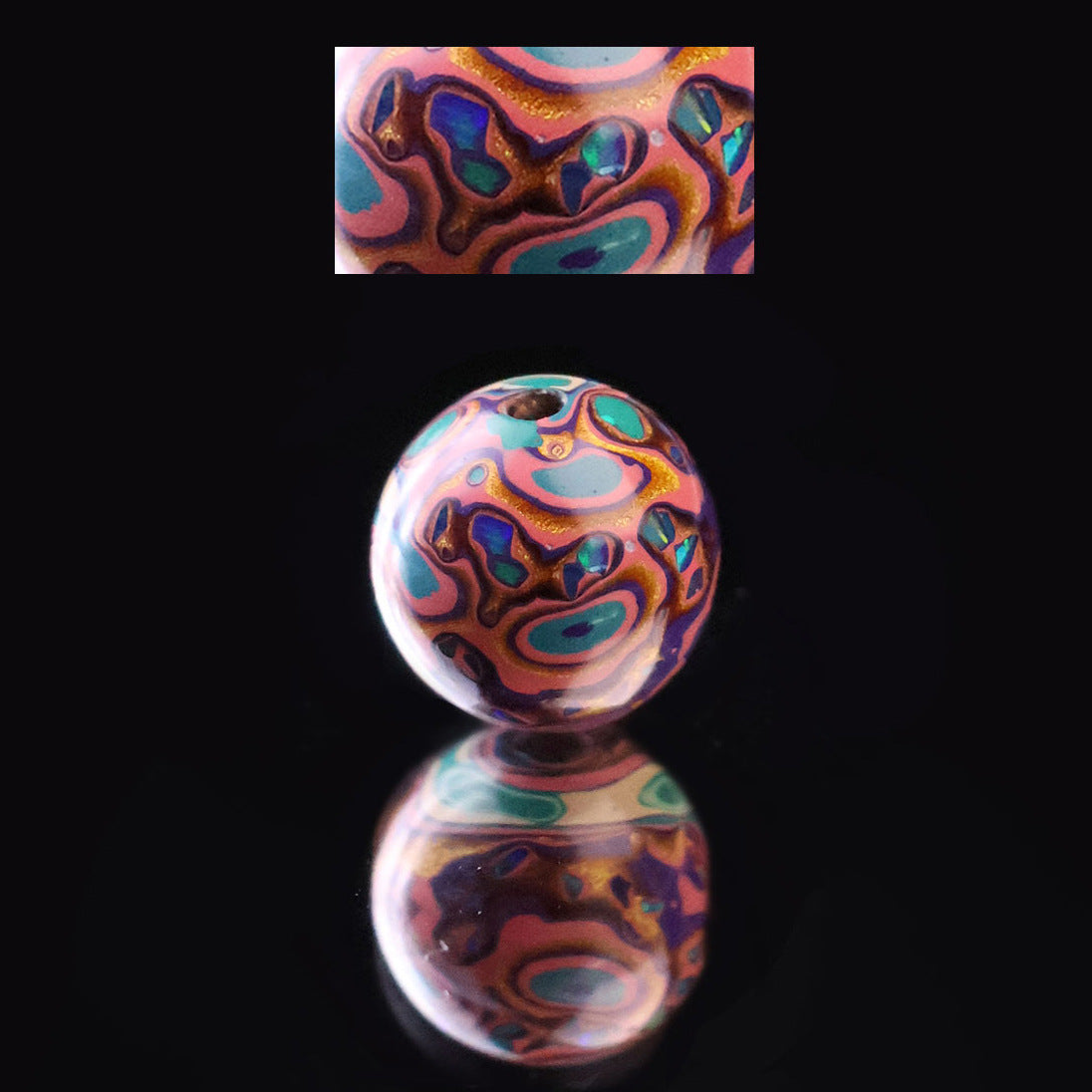 Paint Beads Opal Loose Wooden Beaded Rosewood Embryo Single Bracelets