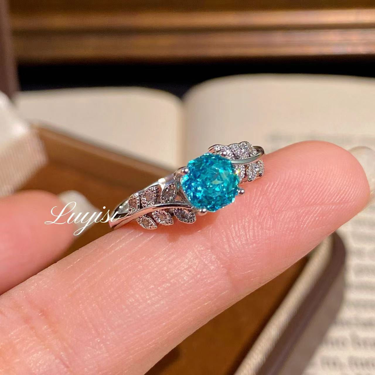Leaf Female Affordable Luxury Fashion Graceful Ring
