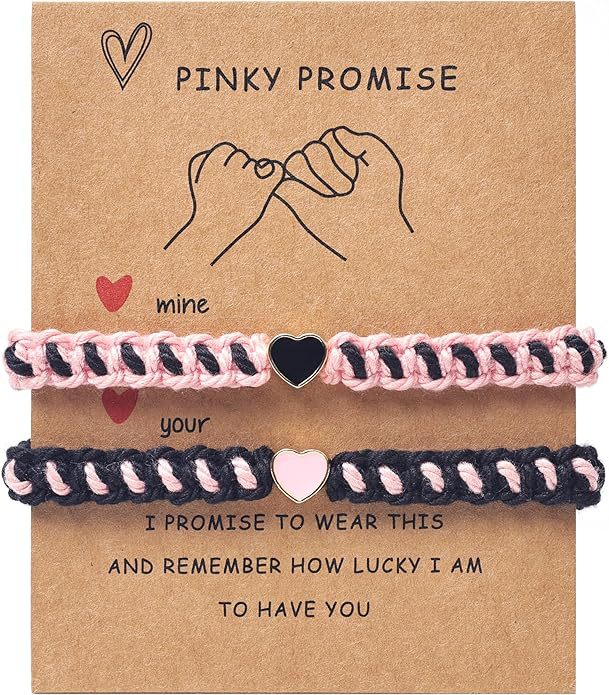 Hand-woven Alloy Love Adjustable Couple Band Bracelet