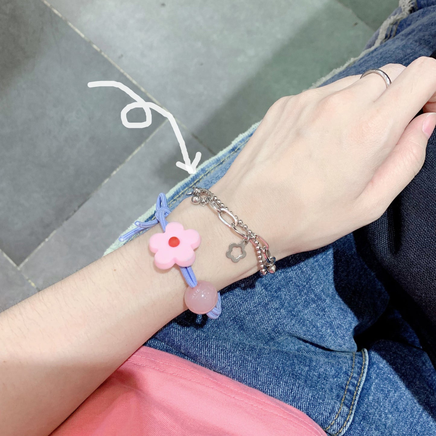 Small Flower Beads Double Layer Fairy Personality Bracelet
