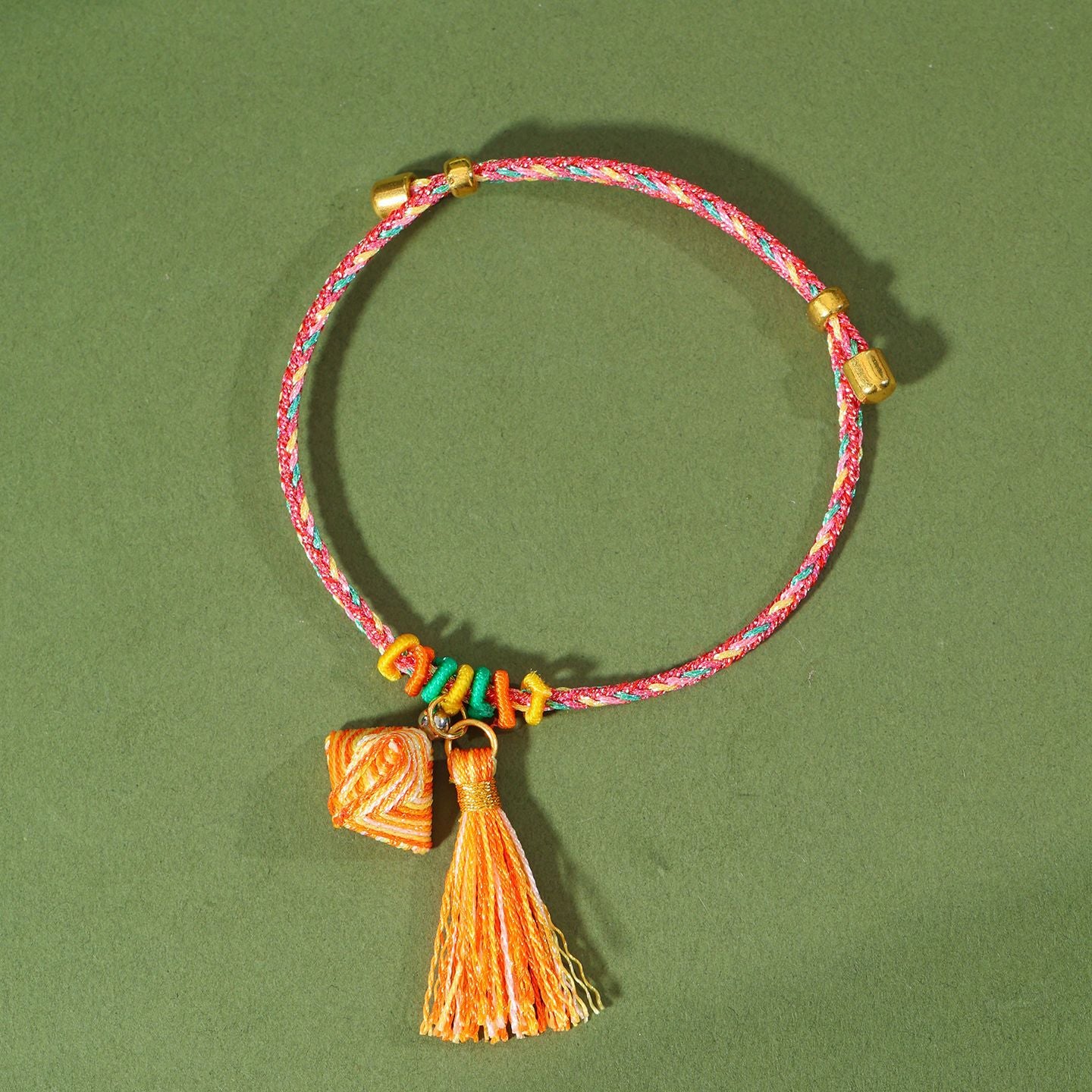 Festival Colorful Rope Ethnic Style Hand-woven Adult Small Sachet Carrying Bracelet