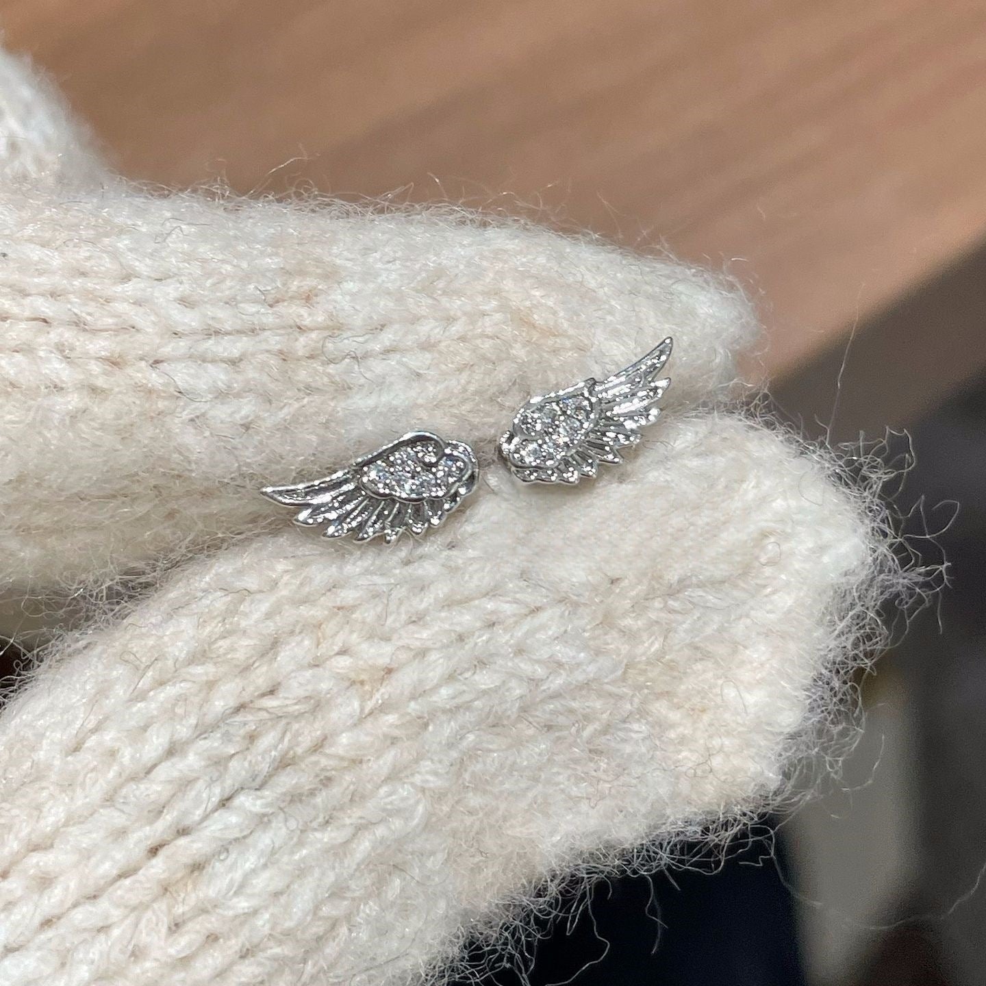 Wings Unique Personality Ear Bone High-grade Design Sweet Cool Stud Earrings