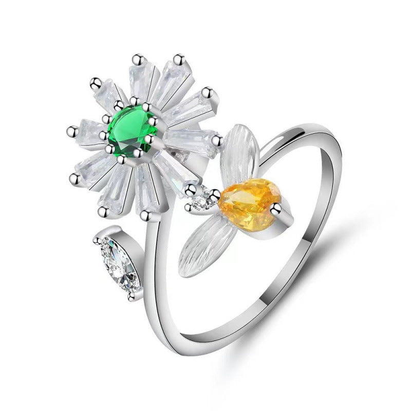 Personalized Rotatable Adjustable Anxiety Relieving Pressure Ring