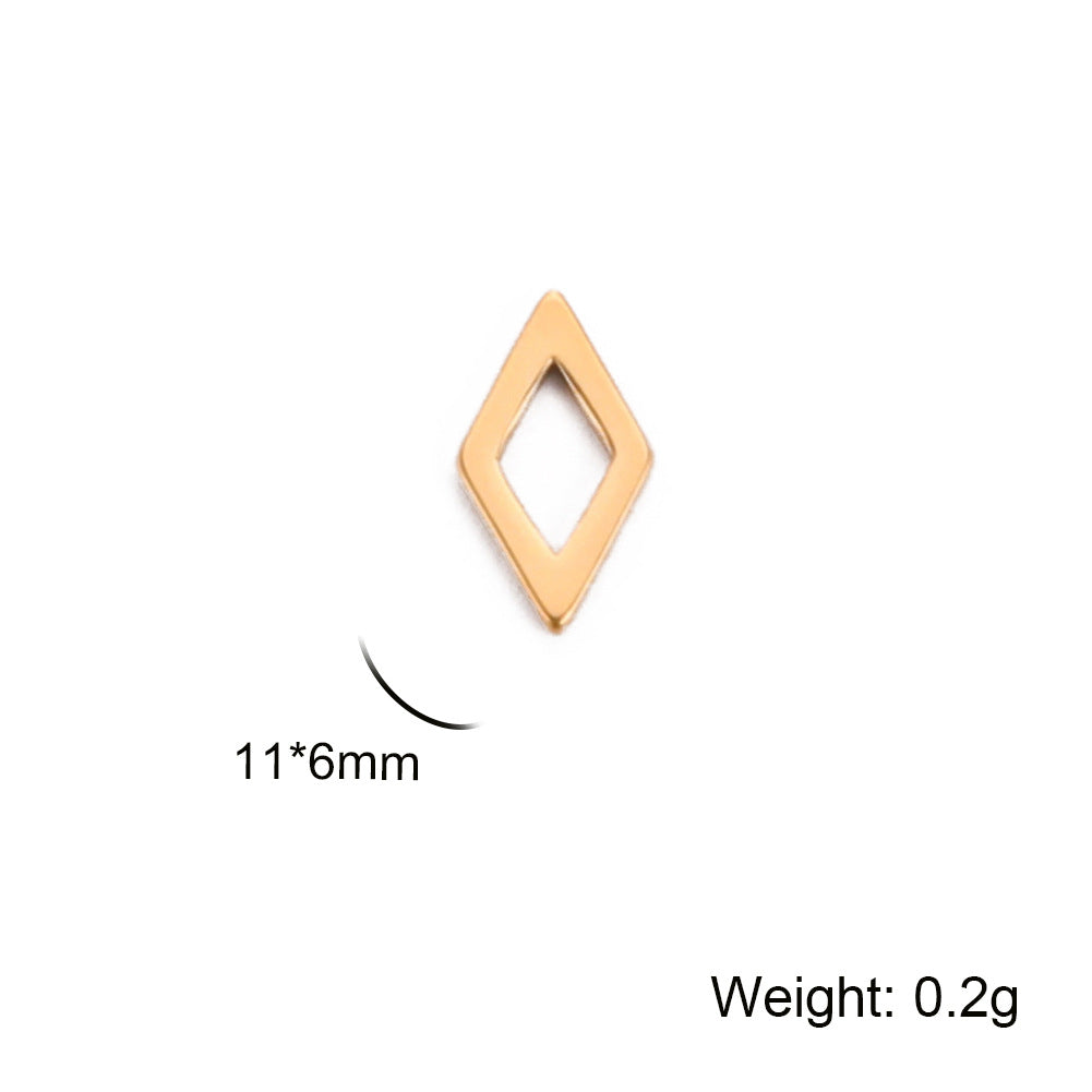 Accessories Making Geometric Charm Stainless Steel Triangle Pendants