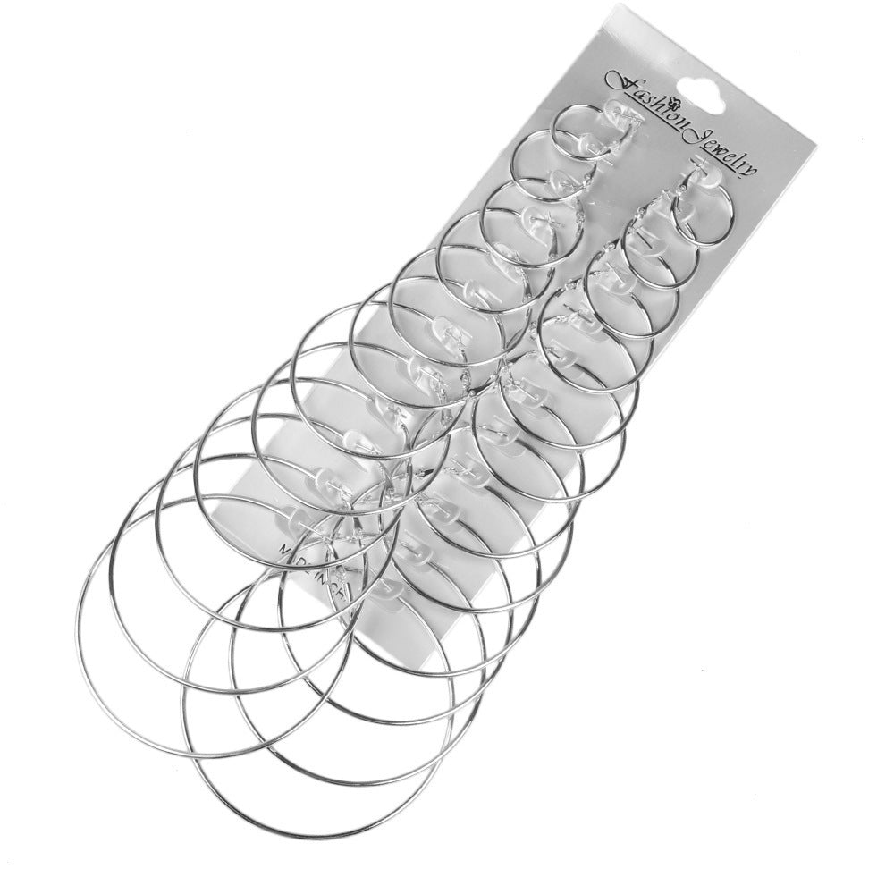 Hoop Suit Personality Trendy Nightclub Eardrop Pairs Rings