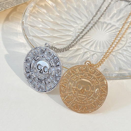 Men's Ornament Pirates Of The Caribbean Gold Necklaces