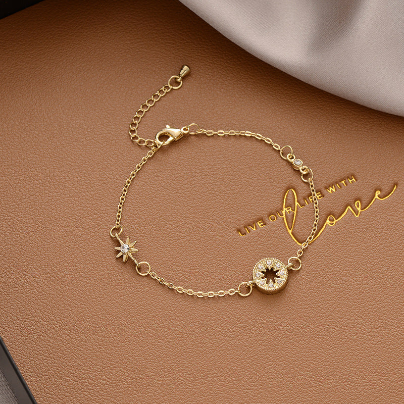 Vintage Pearl Female Style Design Simple Cold Bracelet