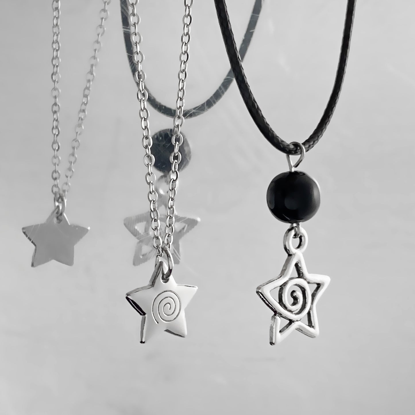 Hop Niche Retro Simple Vortex Pentagram Necklaces