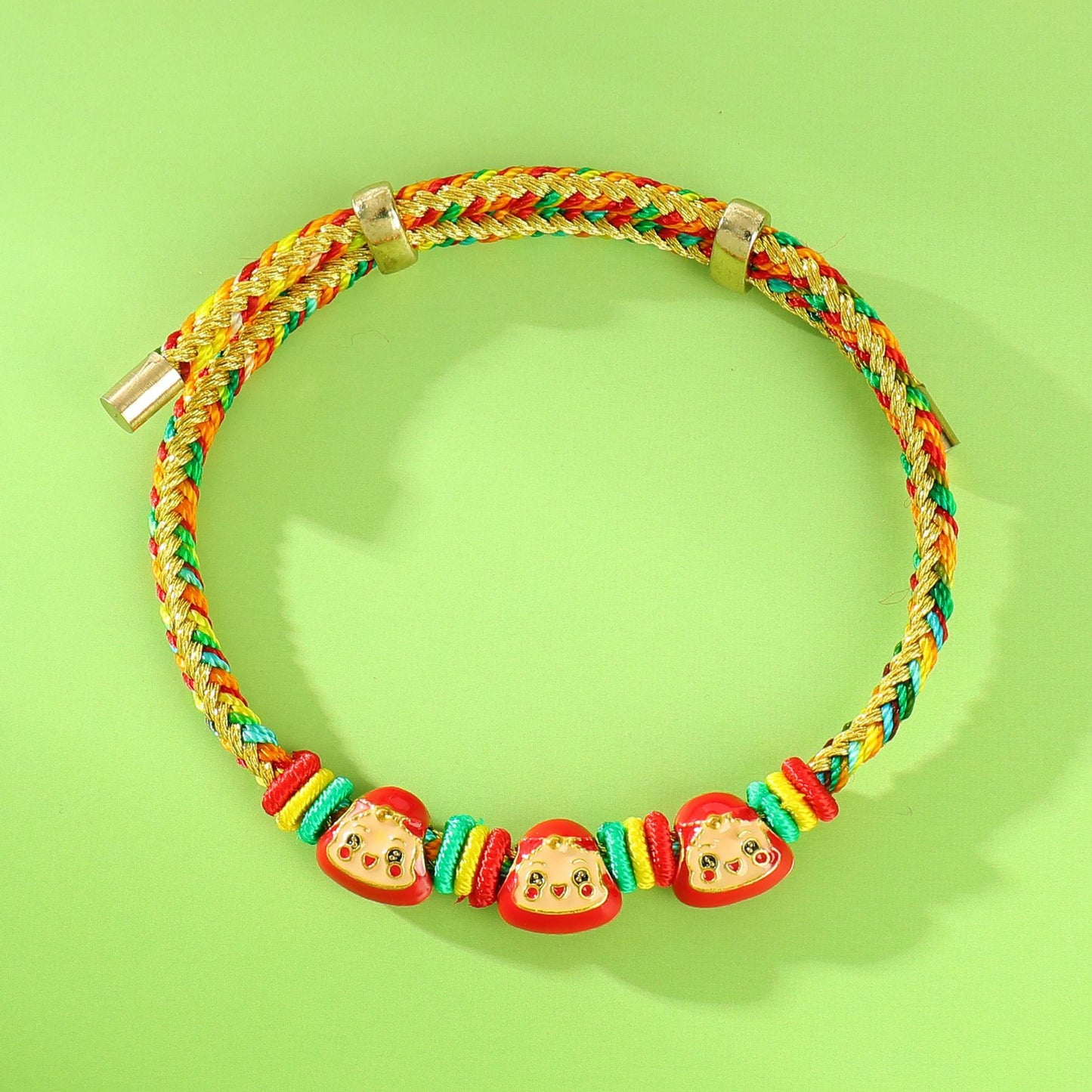 Festival Colorful Rope Carrying Strap Cartoon Small Bracelet